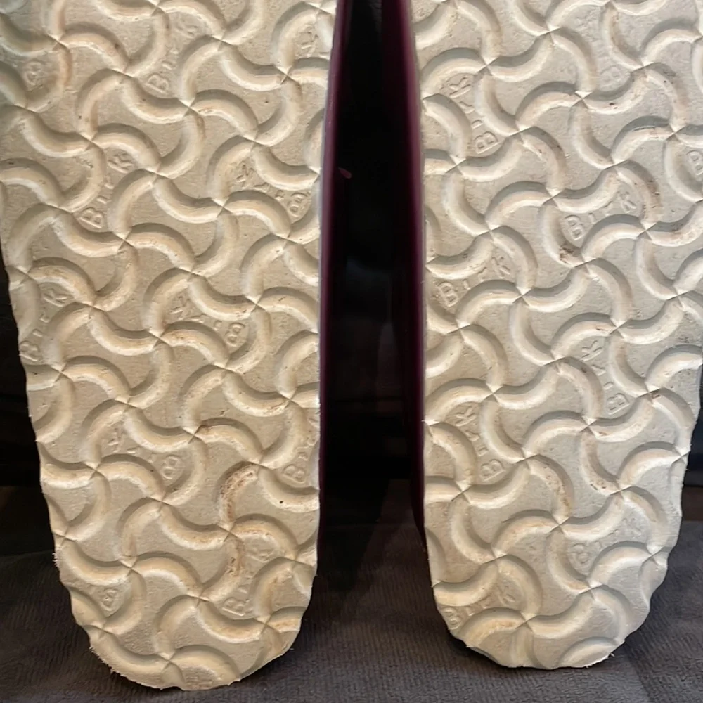 Birkenstock Womens Arizona SFB Fashion Rose Leather SUPER NICE!!! Sz 37 Womens 7 - Picture 10 of 16